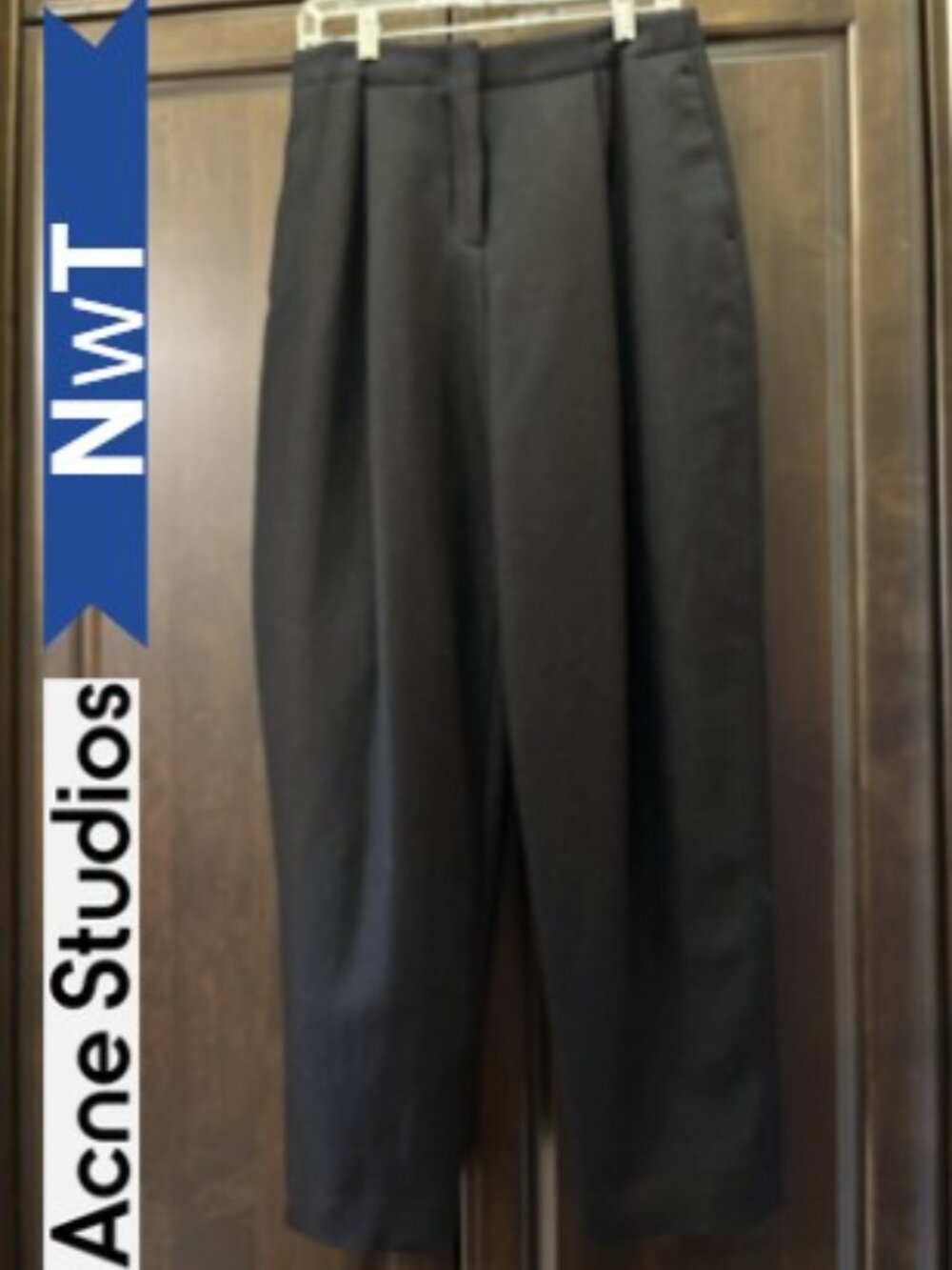 NWT Acne Studios Black Wool Pants - Barneys NY - Size M